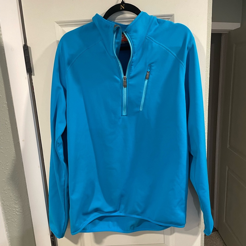 Merrell blue quarter zip sz L